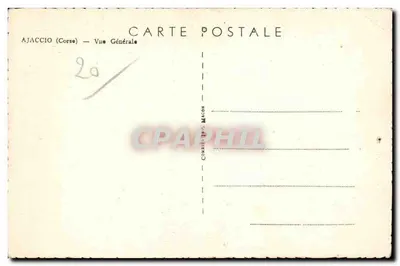 Ajaccio (Korsyka) — Widok ogólny — Combié Imp. Macon — Rewers