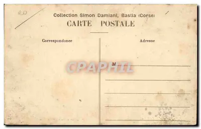 Ajaccio, do Petit Bois — vista panorâmica — Coleção Simon Damiani, Bastia (Córsega), n°504 — Verso