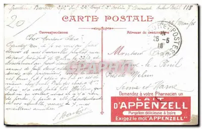 Ajaccio — Estátua do general Abbatucci — editor VLVACE, n° 3503 — Verso