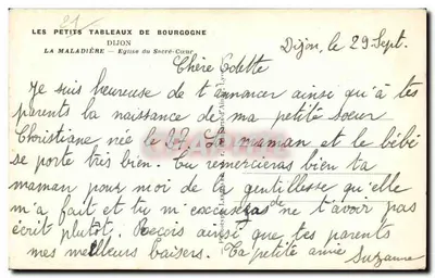 Igreja do Sagrado Coração — Dijon — Os Pequenos Quadros da Borgonha — Verso