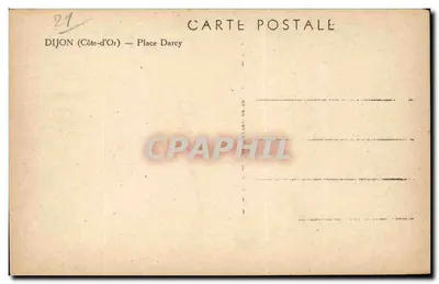 Place Darcy — Dijon (Côte-d'Or) — wydawca nie widoczny — Rewers