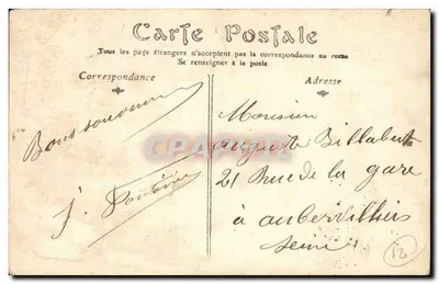 Dijon - Vista Geral - Bilhete postal antigo — Verso