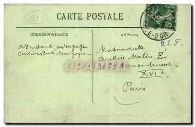 Dijon — El Palacio de los Estados de Borgoña — LL. — n°84 — Reverso
