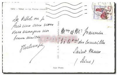 Vittel — Basen zamknięty — Réal Photo — Rewers