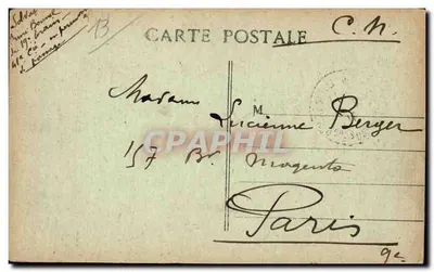 Marsylija — Plac Bourse — wydawca nieznany — Rewers