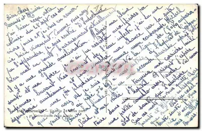 Marseille — Um canto dos dois portos e Notre-Dame de la Garde — Editor A.P. n°116 — Verso