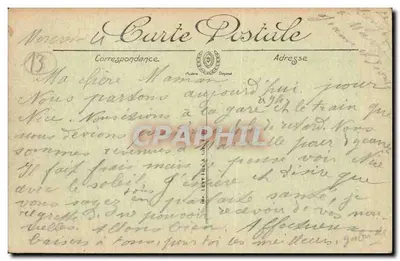 Marselha — A Rue de Noailles — LL. — SELECTA — Verso
