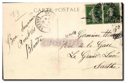 Marsylia — Przecinek Allee Meilban i Capucines — H.L. n°14 — Rewers