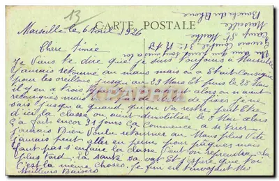 Marselha — Estaleiro e N.-D. da Guarda — Verso