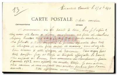 Marseille — Przejście ulic Allées de Meilhan i Capucines — L. M. — Rewers