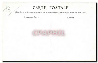 Marseille — Urząd Pocztowy — wydawca nieodczytalny — Rewers