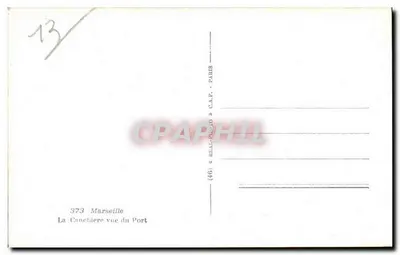 La Canebière widziana z Portu — Marsylia — C.A.P. (46) nr 373 — Rewers