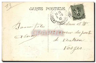 Palast von Algerien — Innenhof — Kolonialausstellung 1922 — Marseille — Rückseite