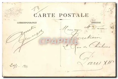 Marselha — Arco do Triunfo da Porta de Aix — F.G. editor — Verso
