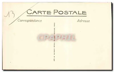 Marseille - La Cannebière — widok ulicy z tramwajem i budynkami — wydawca Selecta, nr 45 — Rewers