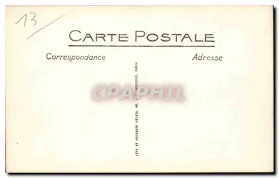 Palácio de Madagascar — Exposição Colonial de Marselha — LL — Verso