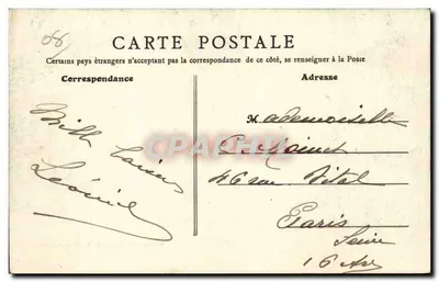 Place de la Gare — Charleville (Ardennes) — Wydawnictwo Anisique n°15 — Rewers