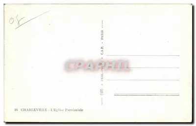 Charleville - A Igreja Paroquial — editor REAL-PHOTO, n°26 — Verso