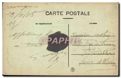 Conques (Aude) — Notre-Dame de la Gardie — Le Galvaire — éditeur Leban à Carcassonne — Verso