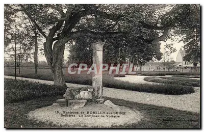 Sellières - O Túmulo de Voltaire — Ao redor de Romilly-sur-Seine — Editor Chatain, n°18