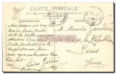 Nogent-sur-Seine — Um Canto da Ilha Olive — Editor: Phototypie A. Bragot, Paris — Verso