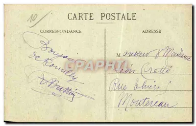 Romilly-sur-Seine (Aube) — Moradia histórica do Geral Joffre após a batalha da Marne — editor 'Le Petit de Troyes' — Verso