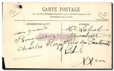 BAR-sur-SEINE - Panorama (lado Sul) — editor G.F. M. (ou G.F.M.) — Verso