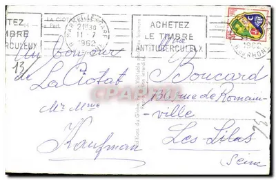 Porto de La Ciotat — vista do porto com igreja — Éditions du Globe — Verso