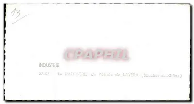 Rafineria ropy naftowej w LAVERA — Bouches-du-Rhône — wydana przez LAPIE — Rewers