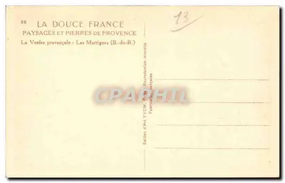 Les Martigues (B.-du-R.) — Wenecka Prowença — Wydawnictwo Art YVON, Francja — Rewers
