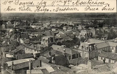 Bressuire (Deux-Sèvres) — Panorama tirado das Torres de Notre-Dame — editor: J. Montagne, n°31