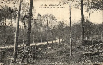 Viroflay — Uma Estrada nos Bosques — E. Maïcult, fot. edit. Paris