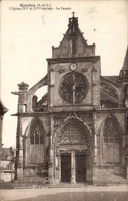 Houdan (S.-et-O.) — A Igreja (séculos XV e XVI) — A Fachada