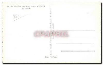 A Valle da Sena entre Meulan e Vaux — Edição Gérard Foisson — Verso