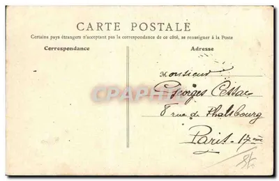 Maison-Laffitte (S.-et-O.) - A Igreja — B.F., Paris, n° 284 — Verso