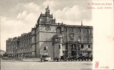 St. Germain-en-Laye — Zamek, fasada wejściowa — Paris, n° 10192