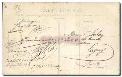 Las St-Germain-en-Laye — Jezioro Canes — « L’Abeille » — wydawca nieznany, nr 34 — Rewers
