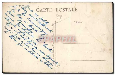 MANTES-la-JOLIE — Widok centrum — wydawca BYRAH — Rewers