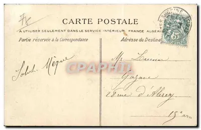 MANTES — Kajuty, widok z wyspy Île-aux-Dames — La G.P.A. — Rewers