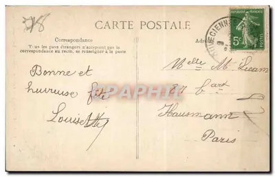 Louveciennes — Pavillon Dubarry — A Gruta — Verso