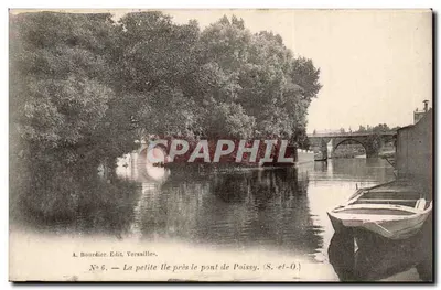 A pequena ilha perto do ponte de Poissy — A. Boudier, Edição Versailles, N°6