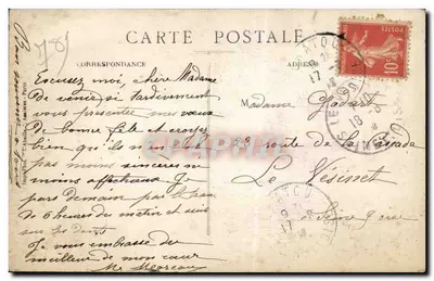Le Vésinet — Widok na jezioro — Wyd. Ph. T. Abellé — Rewers
