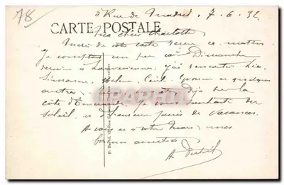 Louveciennes — Pavilhão da Du Barry — Editor não visível — Verso