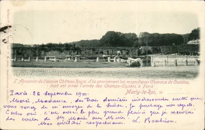 O Abreugem do antigo Castelo Real em Marly-le-Roi — editor P. S. D. Dép. 316, n° 12486