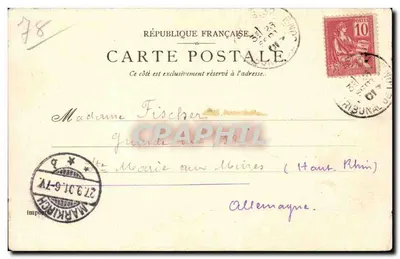 O Abreugem do antigo Castelo Real em Marly-le-Roi — editor P. S. D. Dép. 316, n° 12486 — Verso