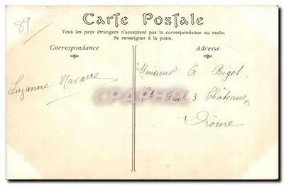 Auxerre — Kościół św. Germain — TOULOT, wydawca — Rewers