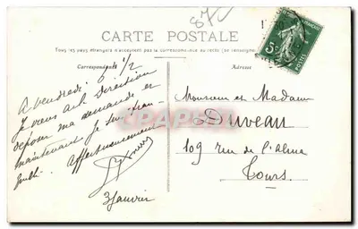 Castelo de MONTBRUN — perto de Dournazac — Haute-Vienne — Verso