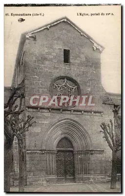 Eymoutiers (Loire) — A Igreja, portal do séc. xve — editor não identificado, n° 46