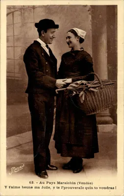 No País dos Horticultores (Vendée) — cena romântica — J. Mozais, n°63