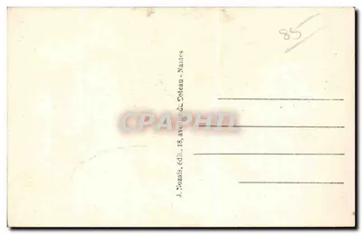 No País dos Horticultores (Vendée) — cena romântica — J. Mozais, n°63 — Verso